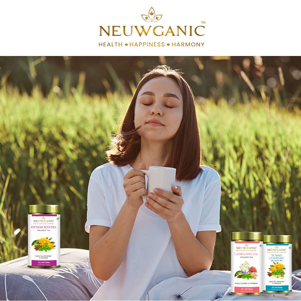 Neuwganic - De-Stress Indian Natural Wellness Tea - 100 Grams